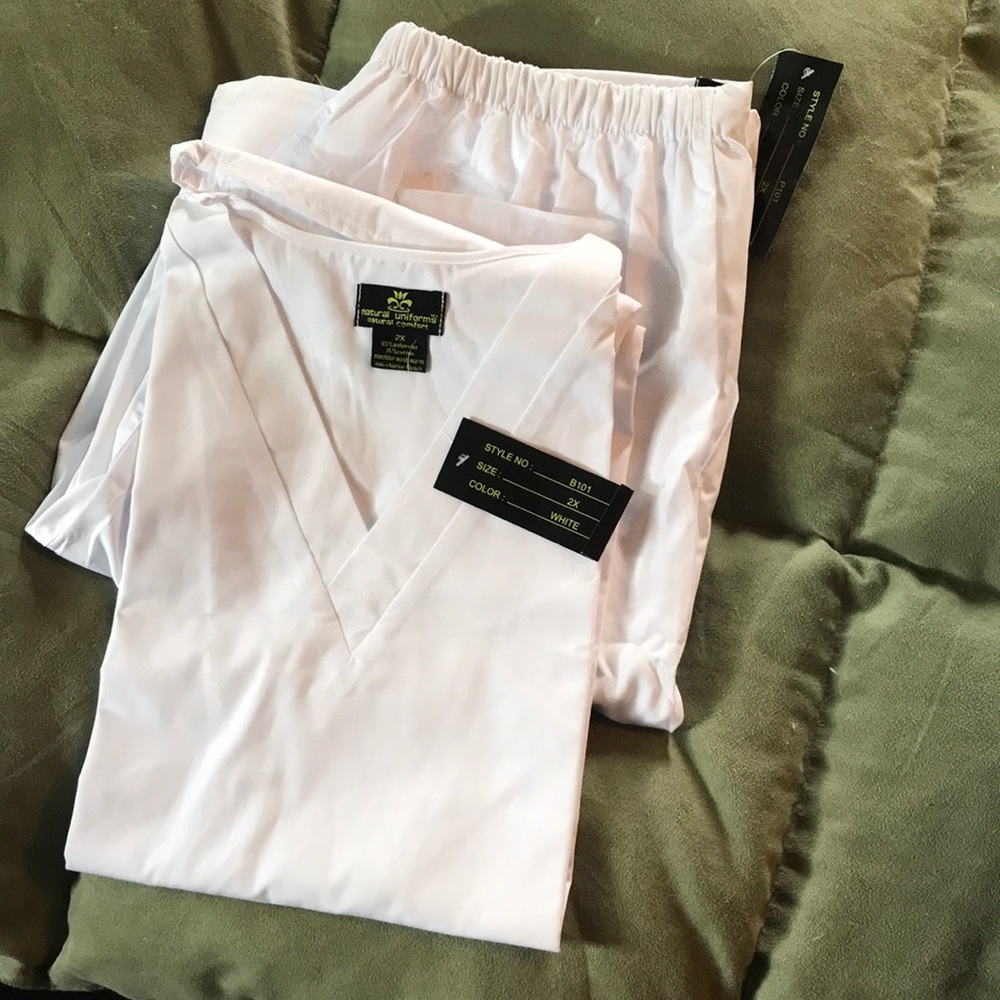 White Womens Scrubs